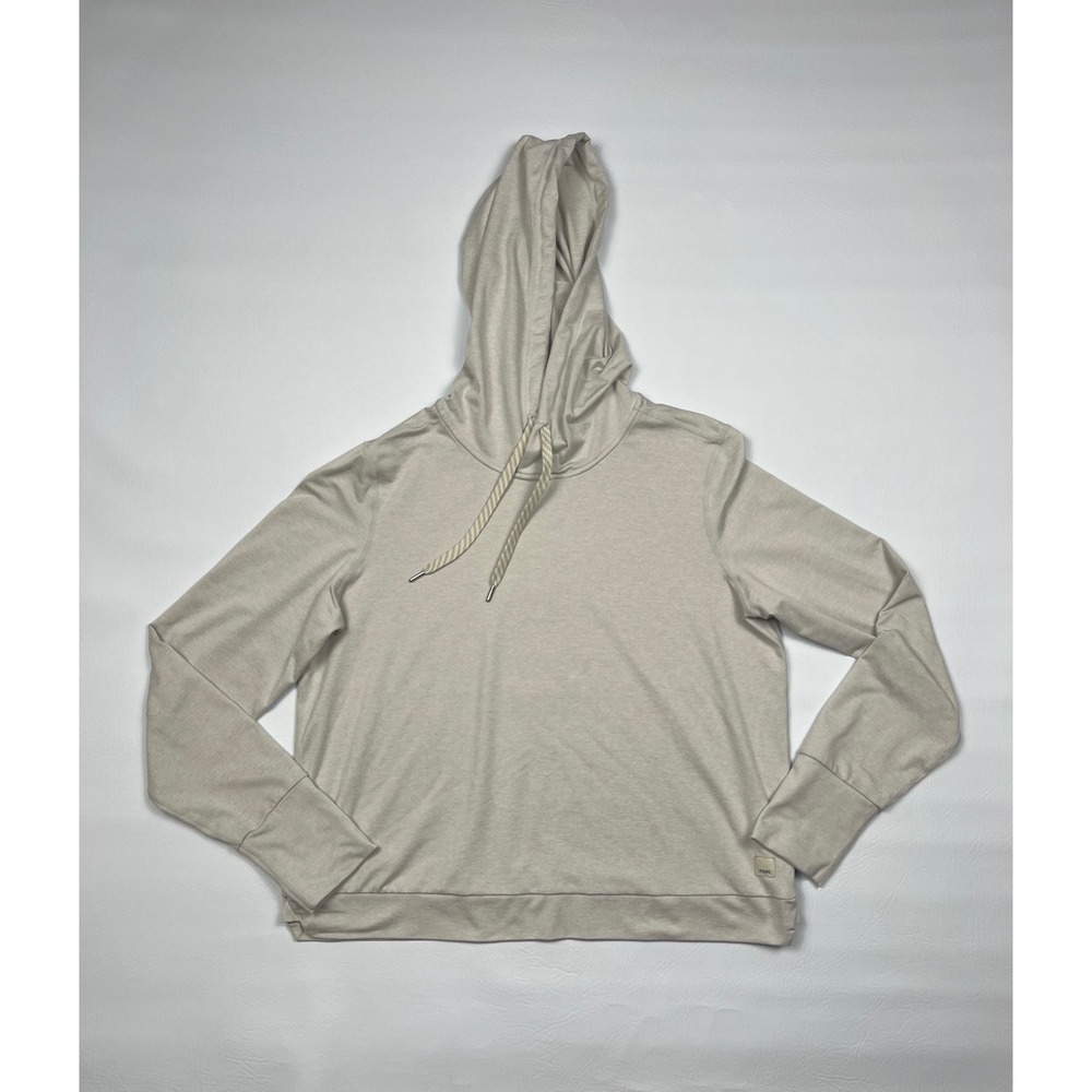 Vuori Halo Essentials Hoodie Womens M Cream Heather Pullover Performance